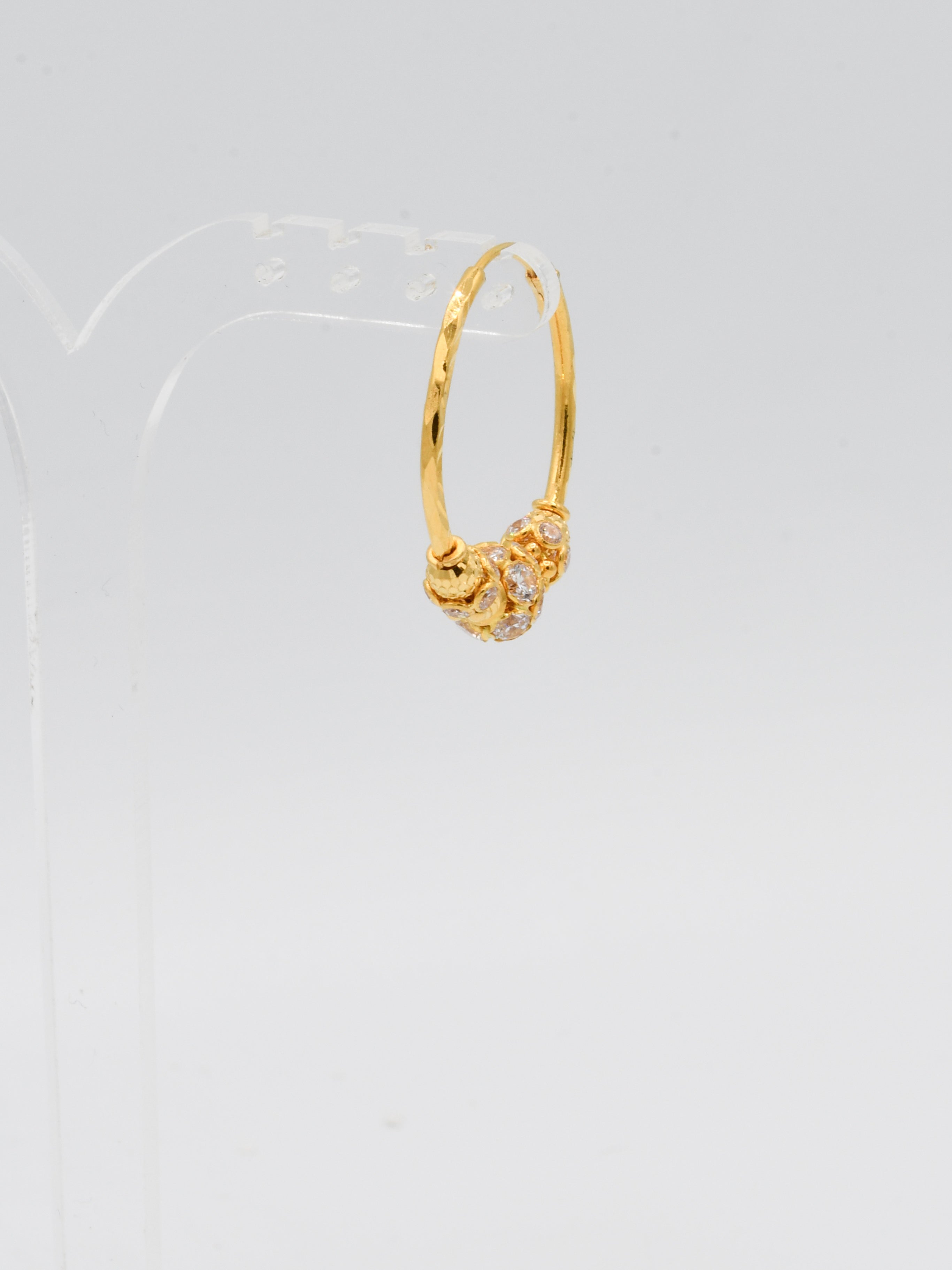 22ct Gold CZ Ball Bali - Roop Darshan