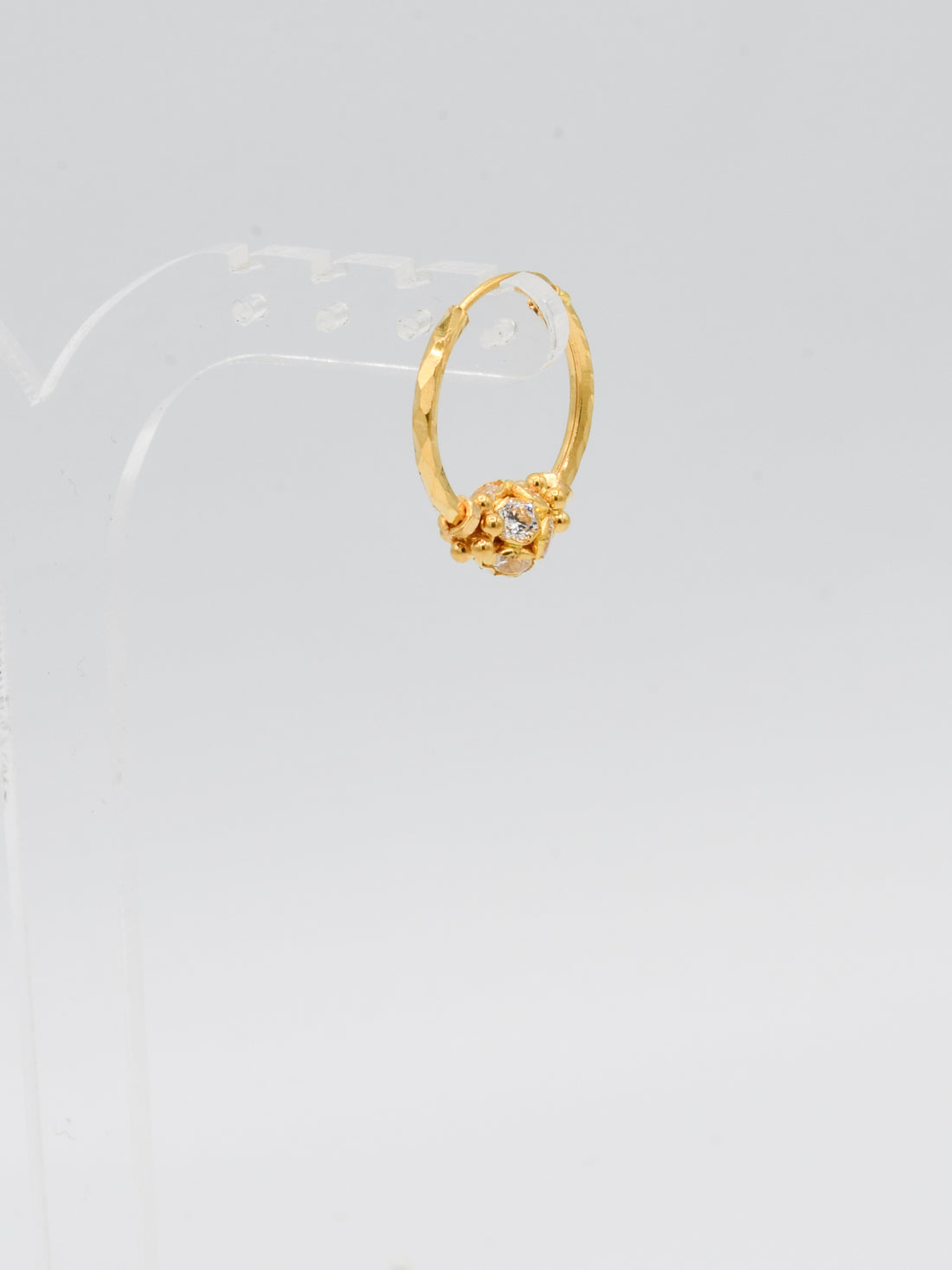 22ct Gold CZ Ball Bali