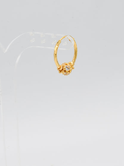 22ct Gold CZ Ball Bali - Roop Darshan