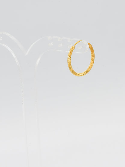 22ct Gold Hammered Bali