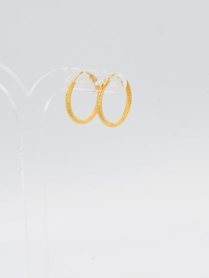 22ct Gold Hammered Bali