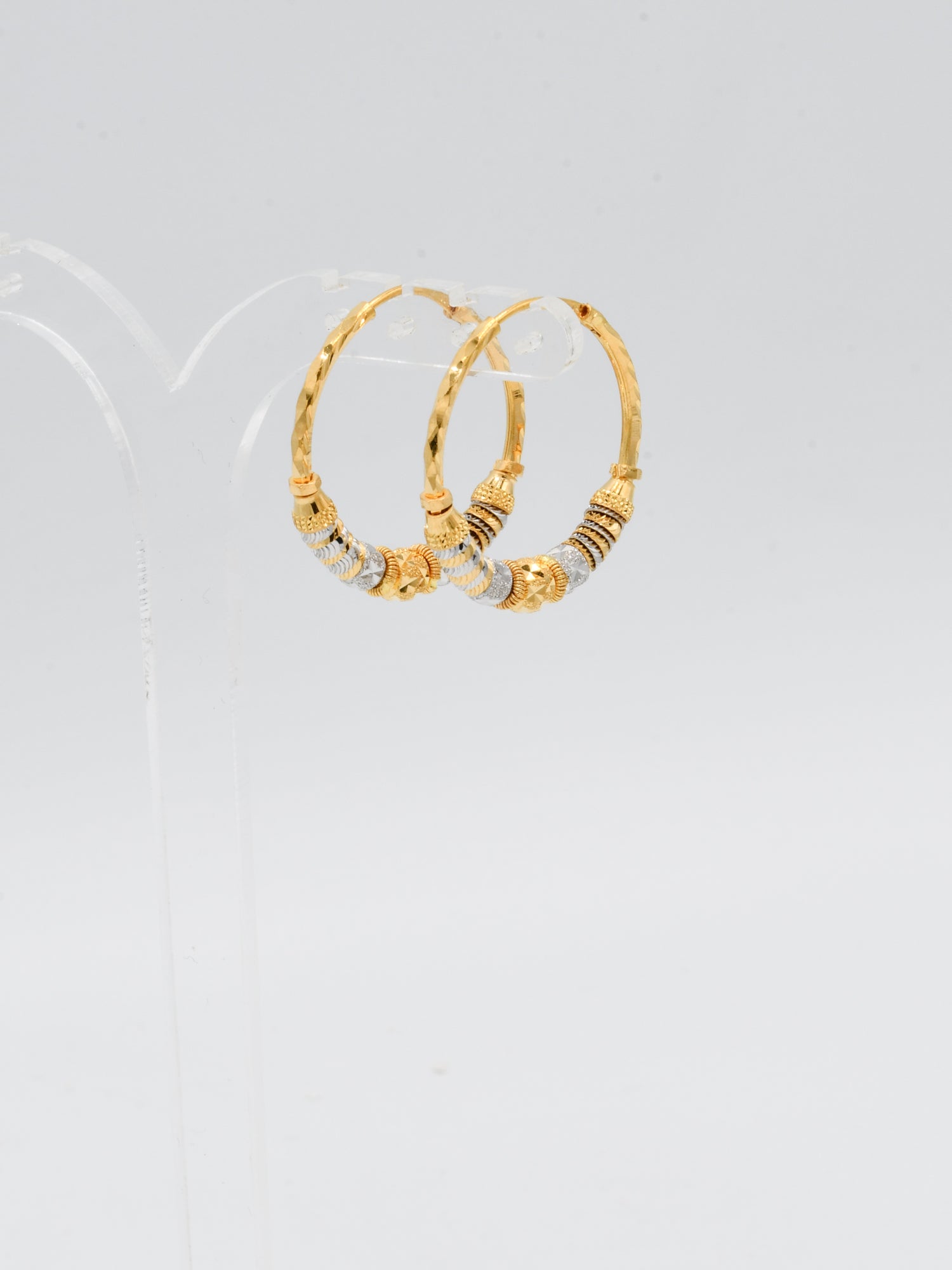 22ct Gold Two Tone Ball Bali - Roop Darshan