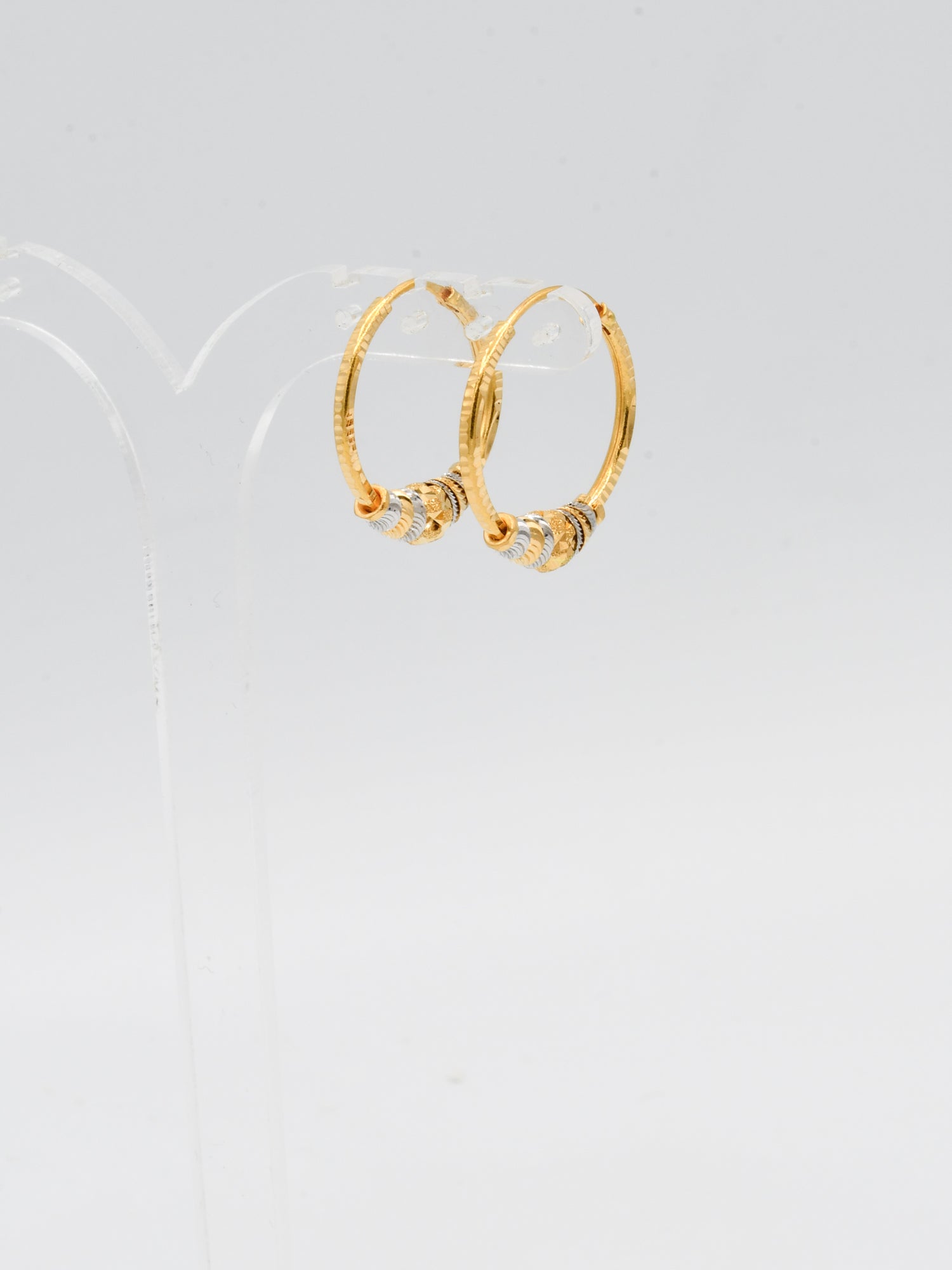 22ct Gold Two Tone Ball Bali - Roop Darshan