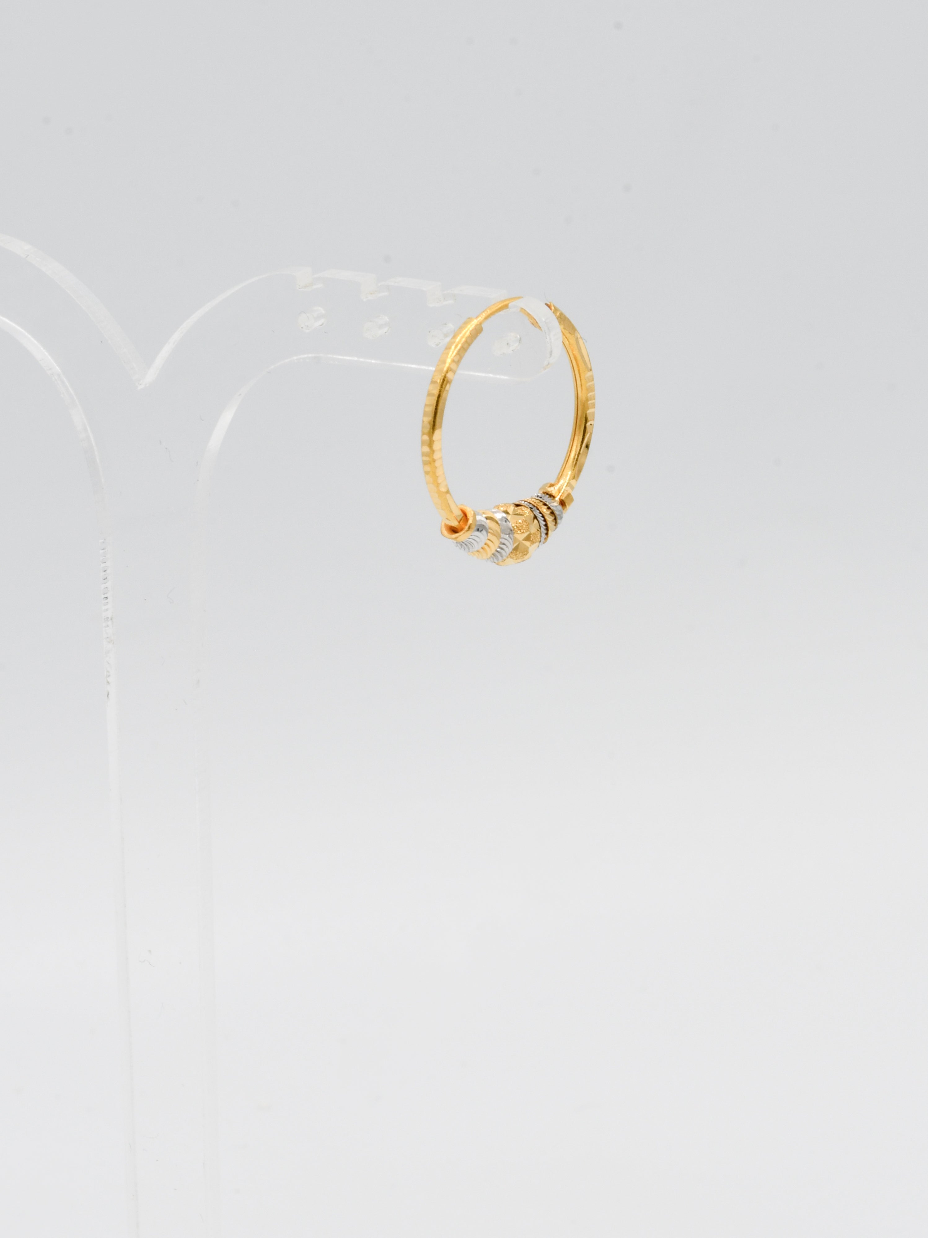 22ct Gold Two Tone Ball Bali - Roop Darshan