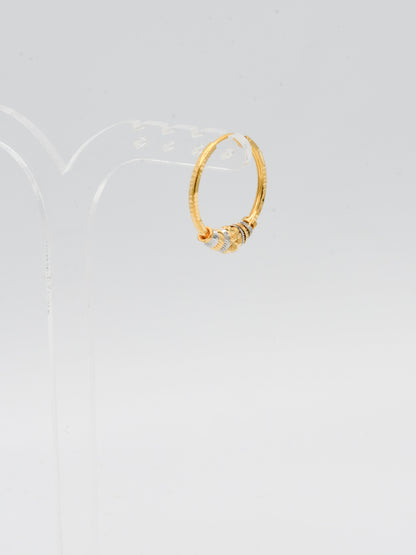 22ct Gold Two Tone Ball Bali - Roop Darshan