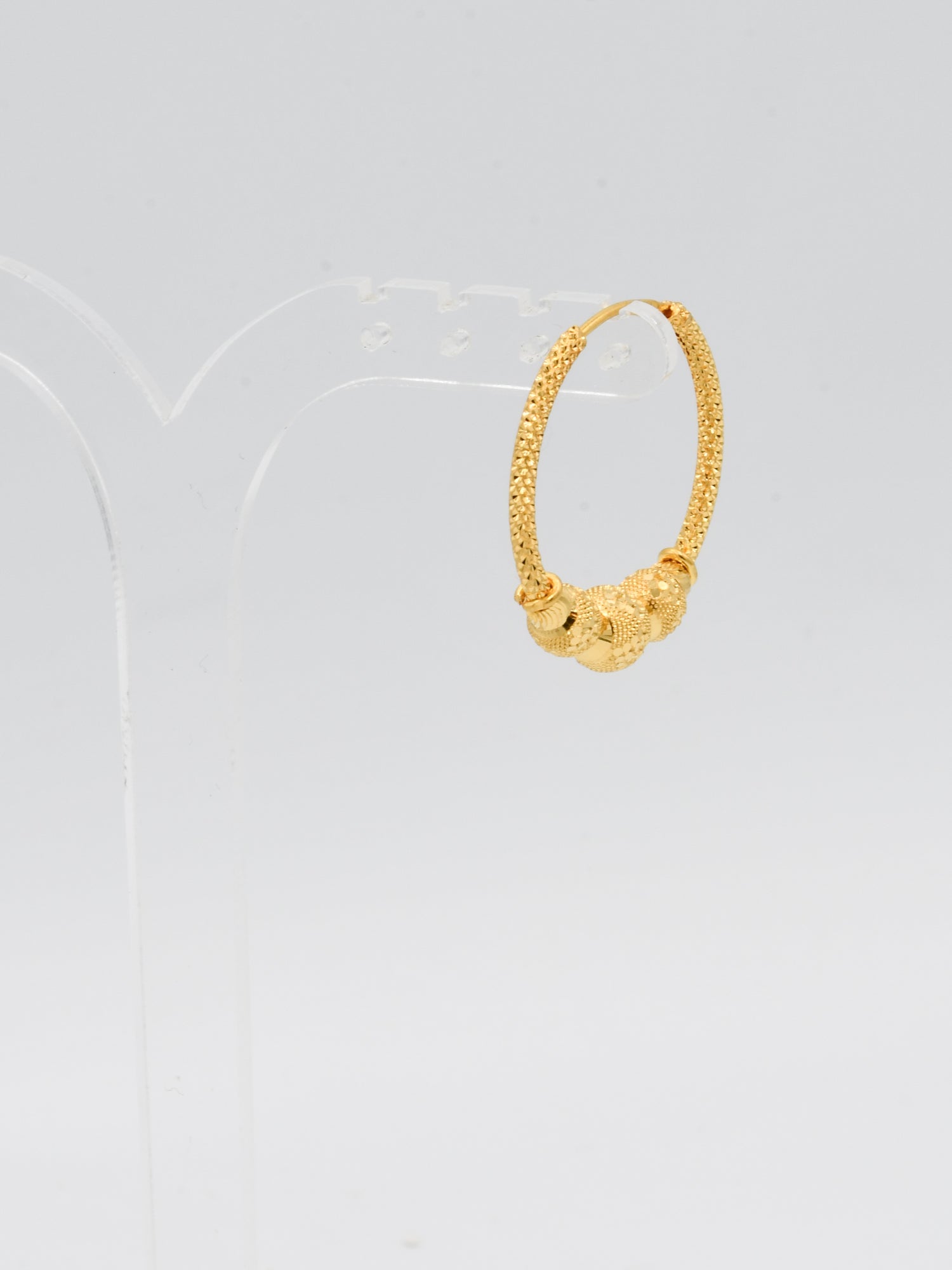 22ct Gold Hammered Bali