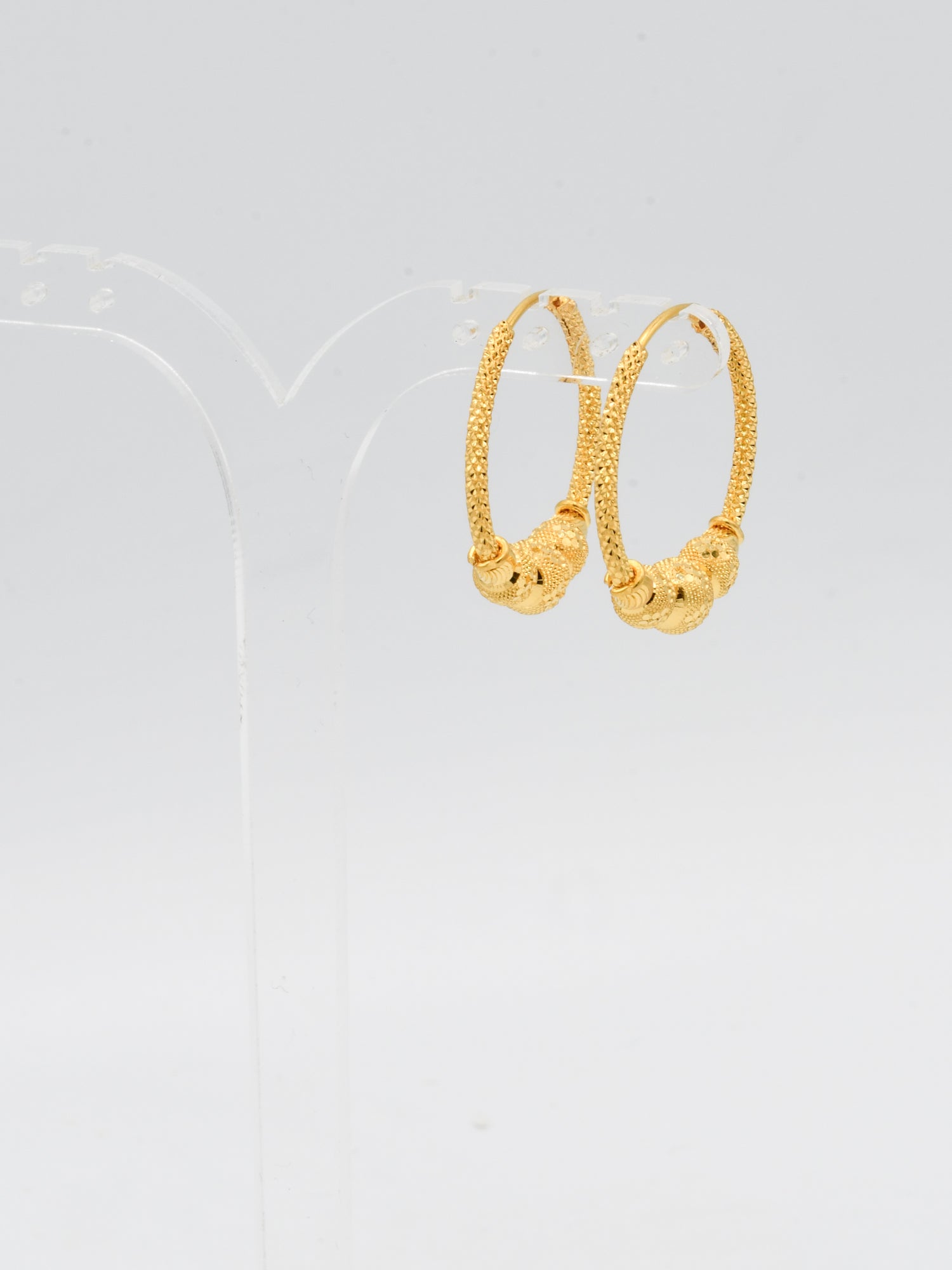 22ct Gold Hammered Bali