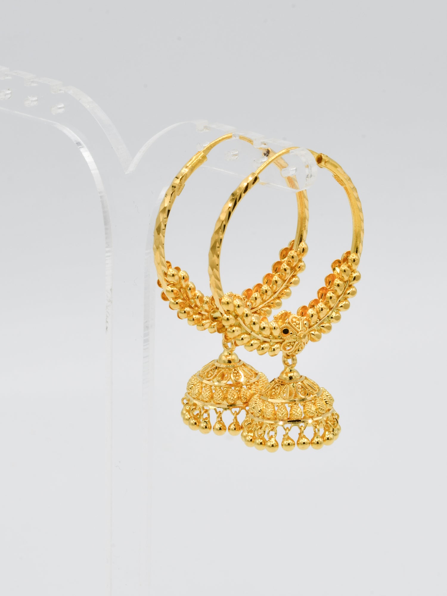 22ct Gold Jhumki Bali - Roop Darshan