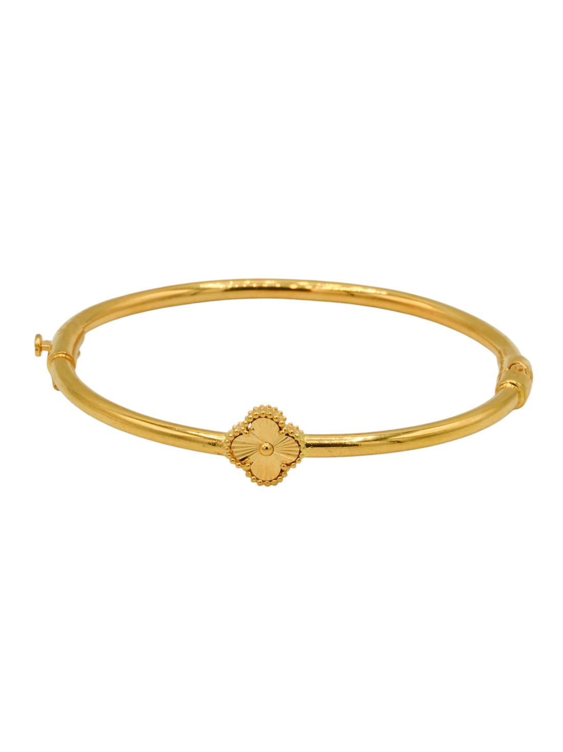 22ct Gold Flower Bangle