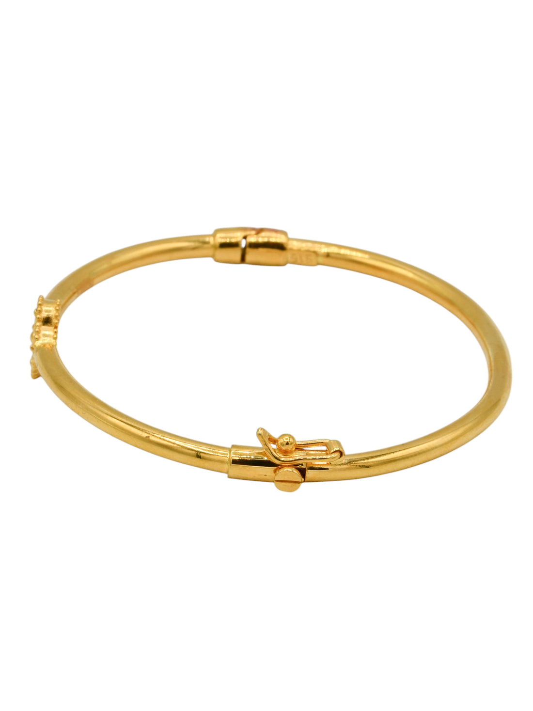 22ct Gold Flower Bangle