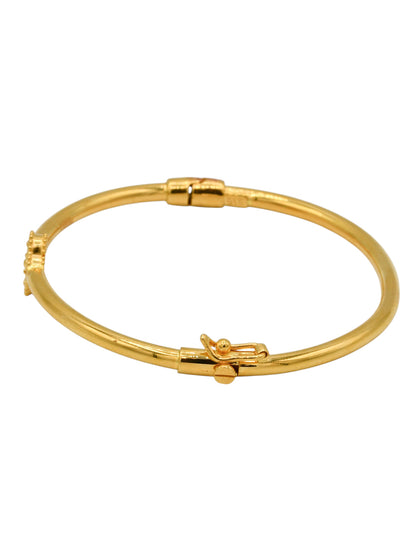 22ct Gold Flower Bangle