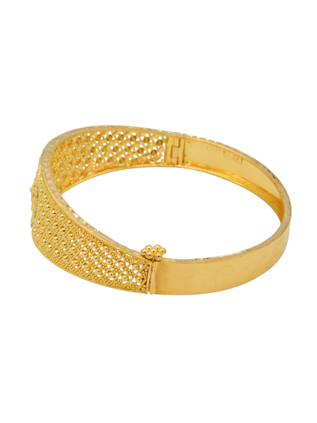 22ct Gold Filigree Screw Bangle