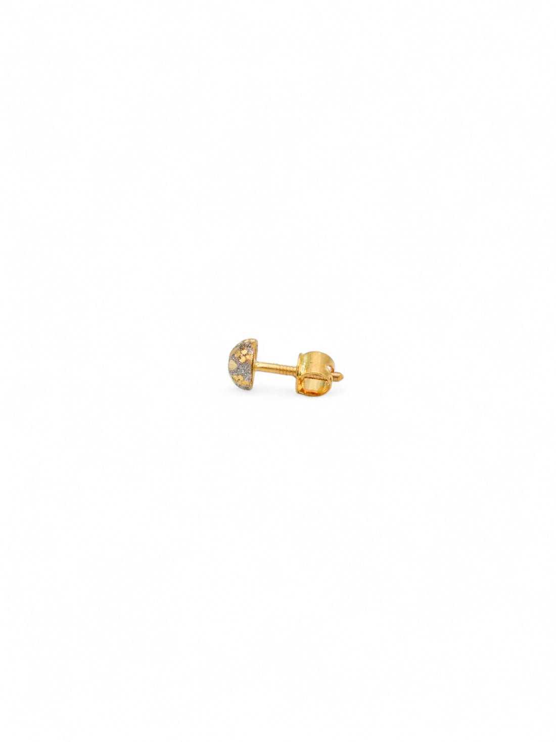 22ct Gold Two Tone Stud Earrings
