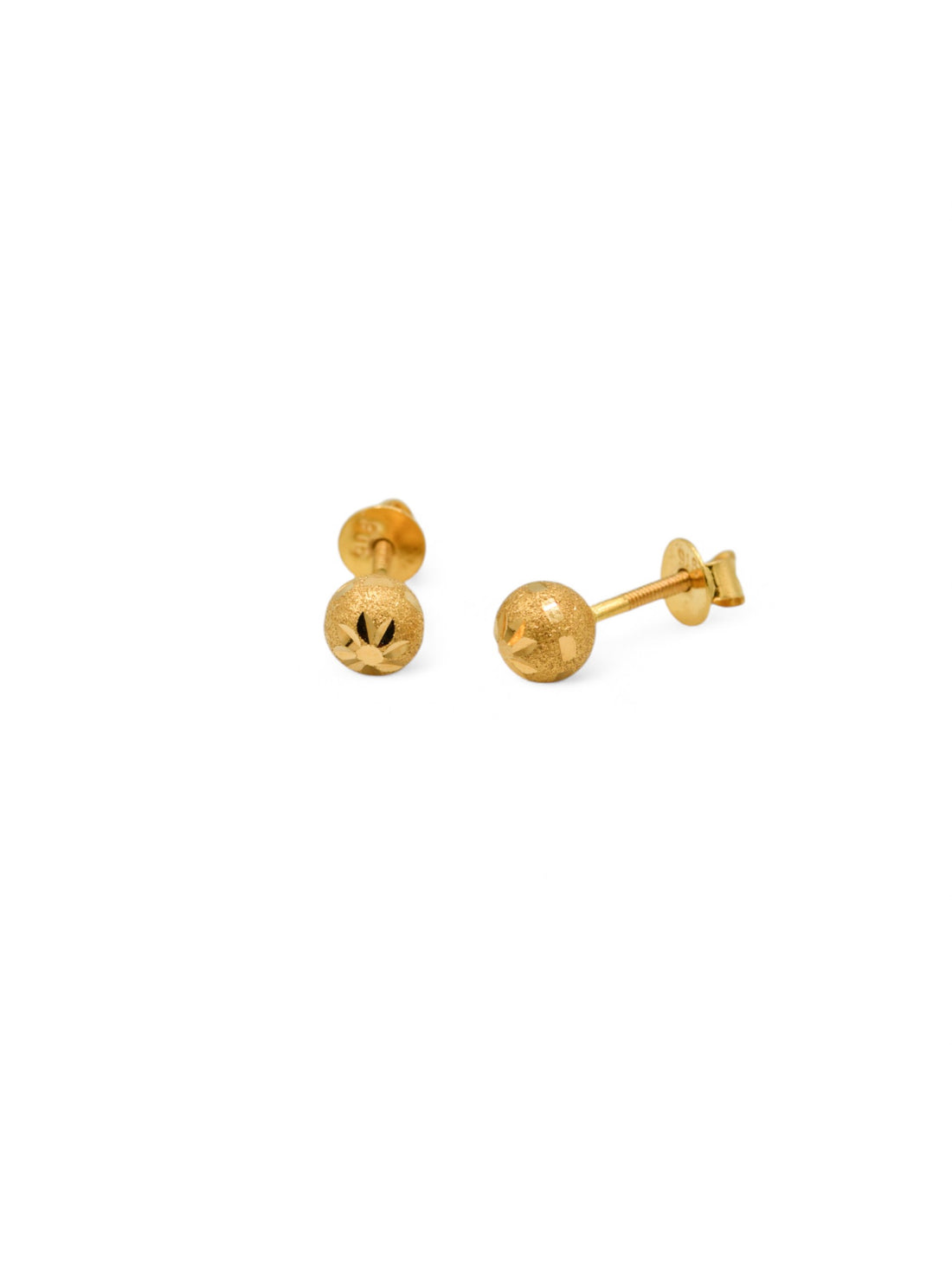 22ct Gold Ball Stud Earrings