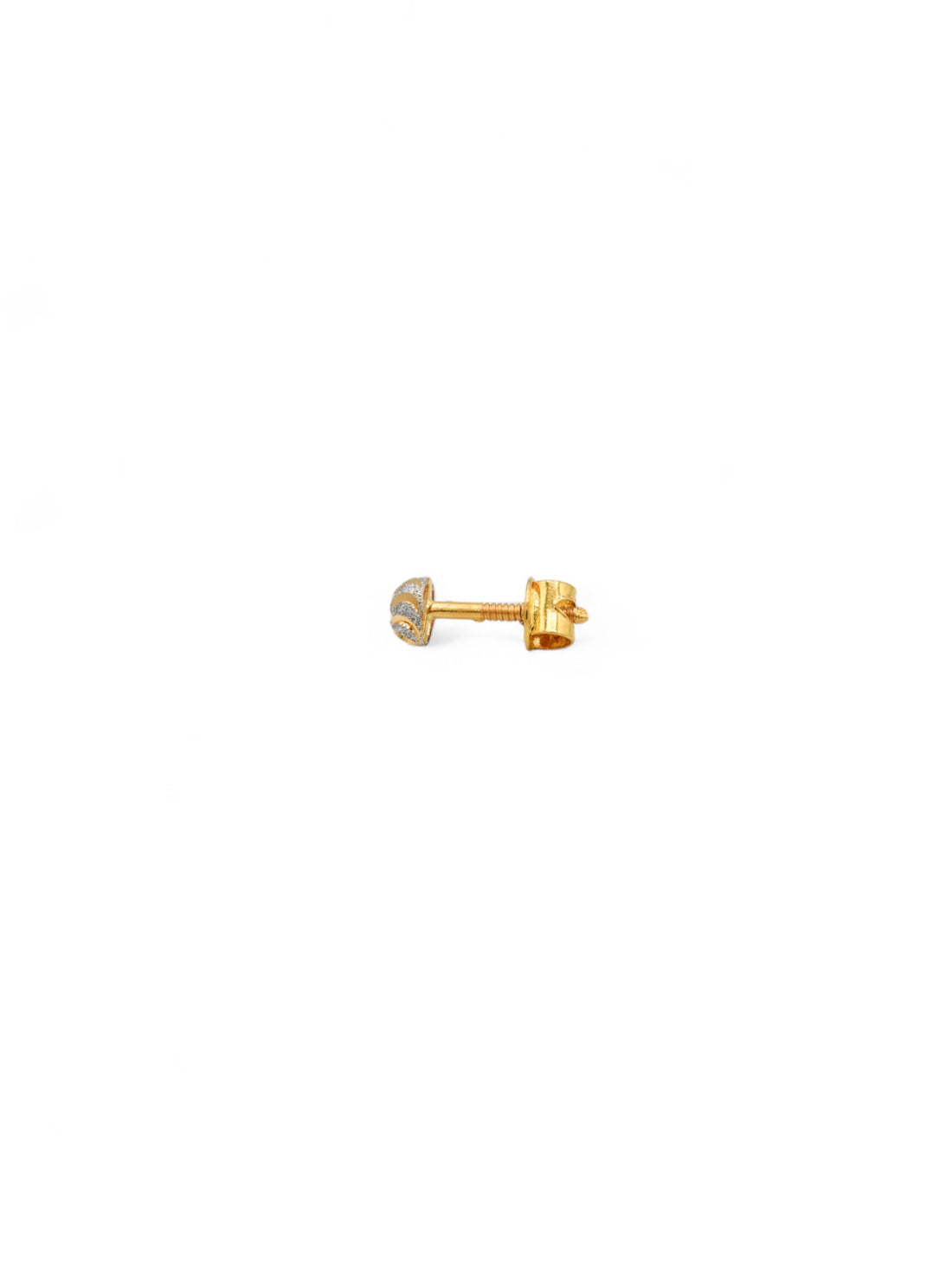 22ct Gold Two Tone Stud Earrings