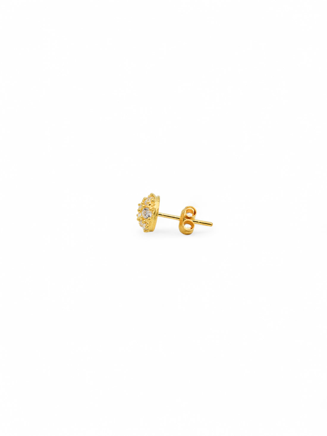 22ct Gold CZ Stud Earrings - Roop Darshan