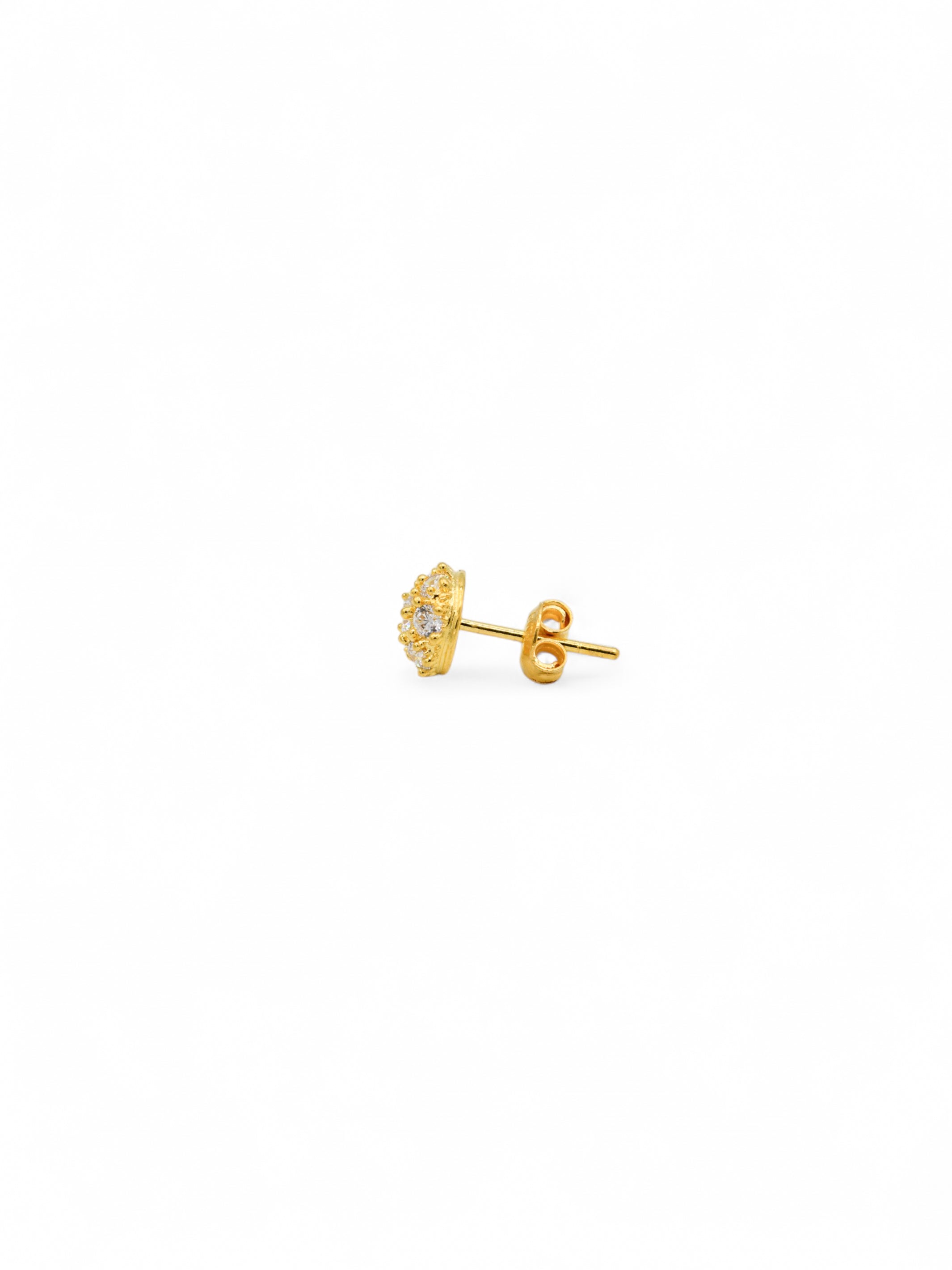 22ct Gold CZ Stud Earrings
