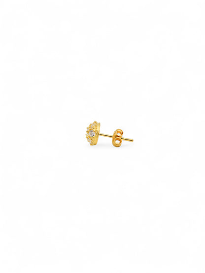 22ct Gold CZ Stud Earrings