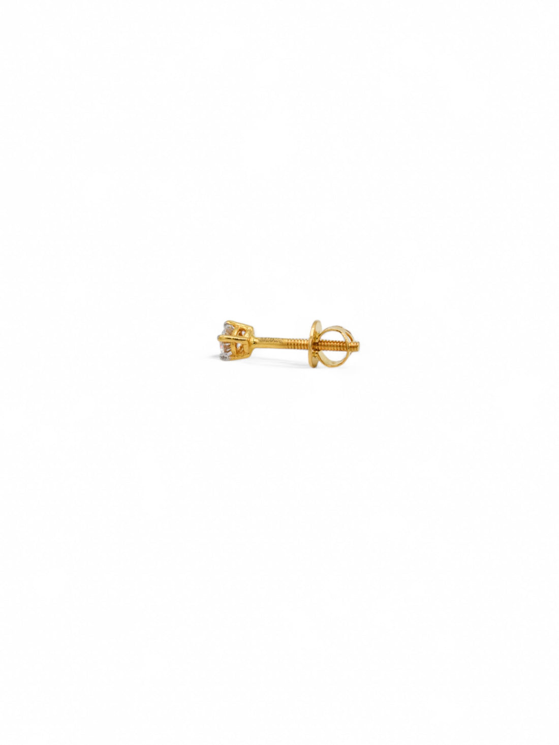 22ct Gold CZ Stud Earrings
