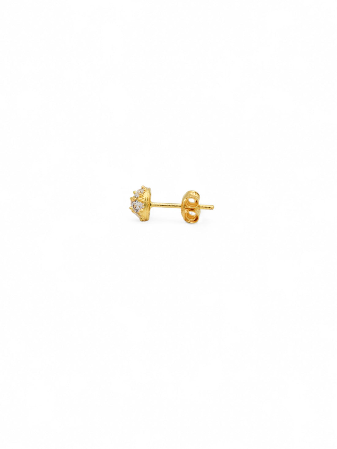22ct Gold CZ Stud Earrings - Roop Darshan