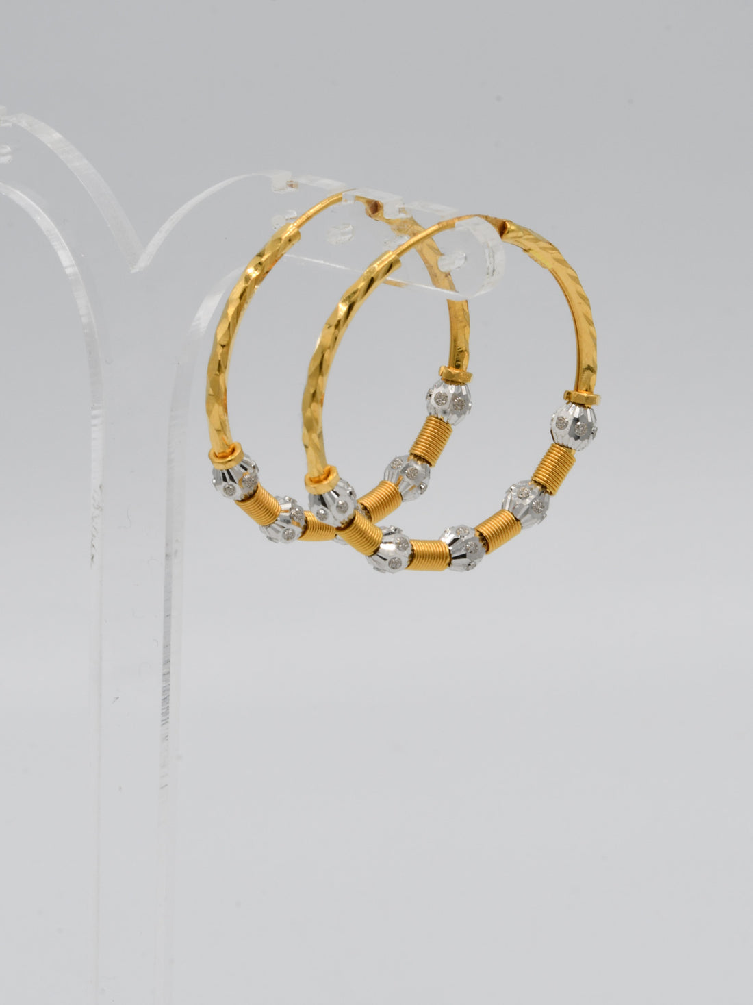 22ct Gold Two Tone Ball Bali - Roop Darshan