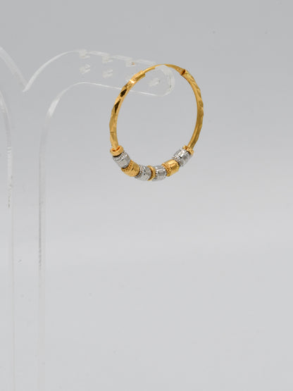 22ct Gold Two Tone Ball Bali - Roop Darshan