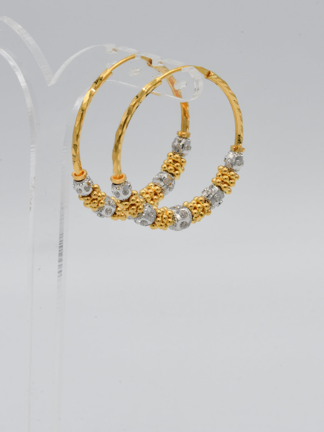 22ct Gold Two Tone Ball Bali - Roop Darshan