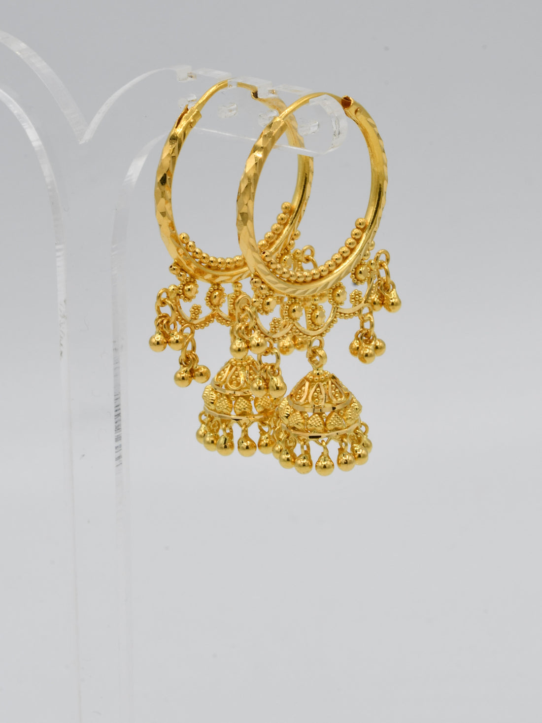 22ct Gold Jhumki Bali - Roop Darshan