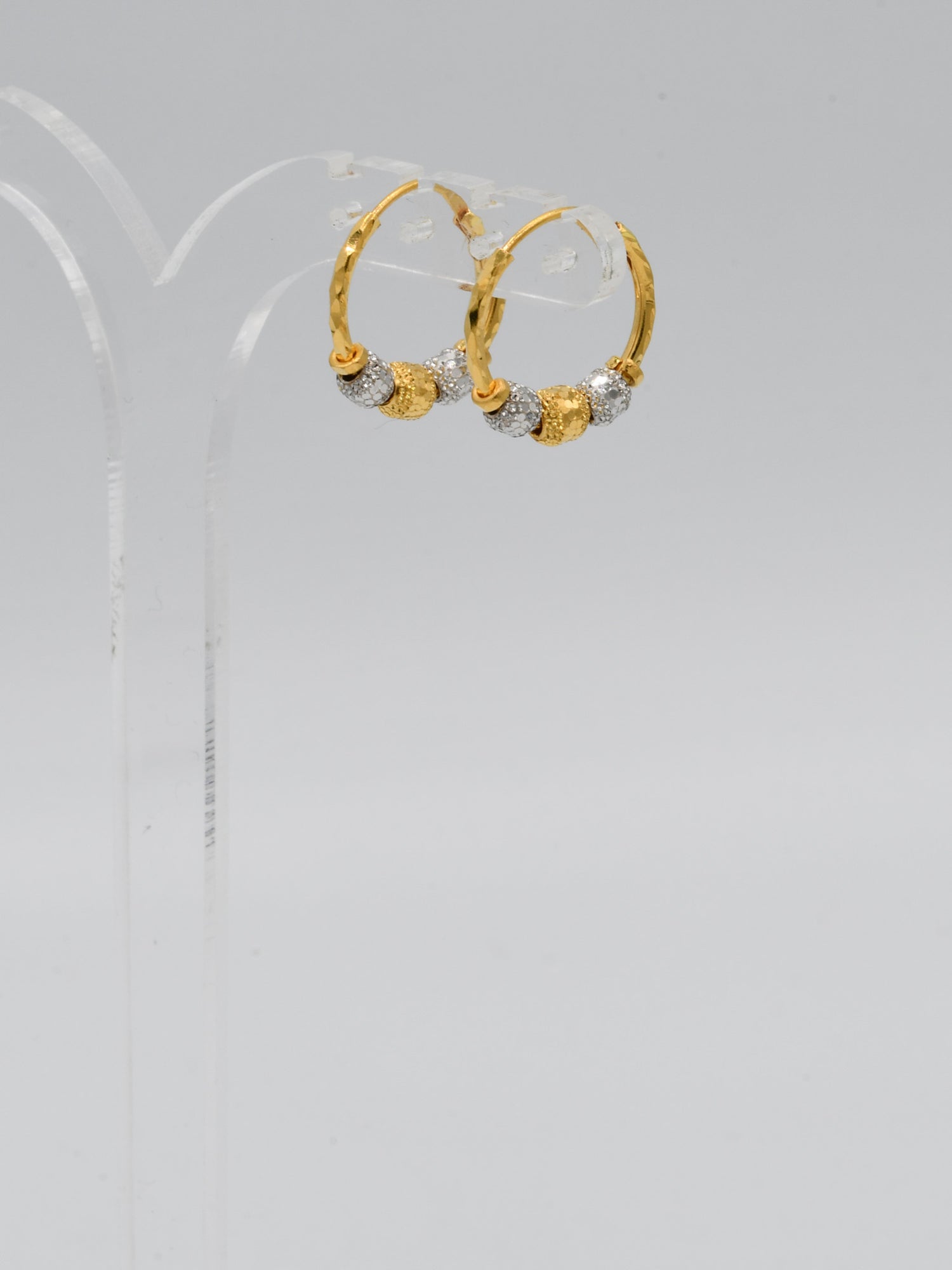 22ct Gold Two Tone Ball Bali - Roop Darshan