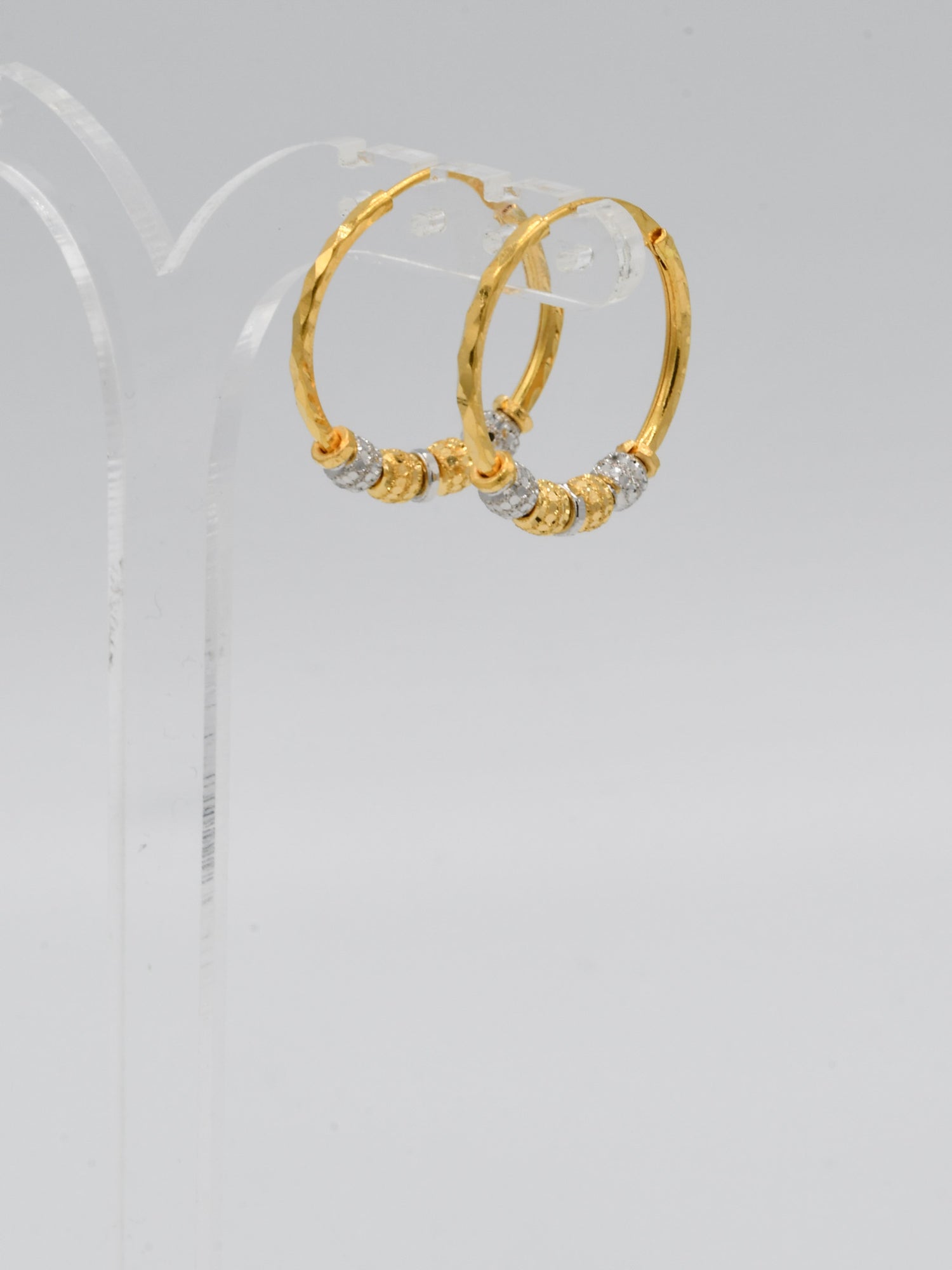 22ct Gold Two Tone Ball Bali