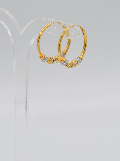 22ct Gold Two Tone Ball Bali