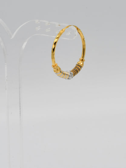 22ct Gold Two Tone Ball Bali