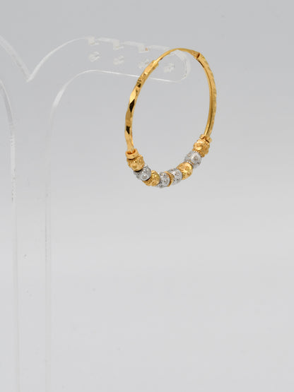 22ct Gold Two Tone Ball Bali - Roop Darshan