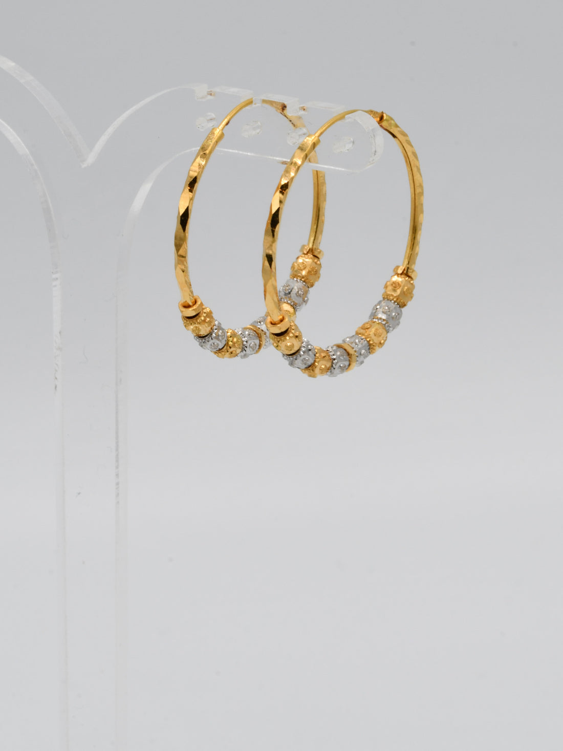 22ct Gold Two Tone Ball Bali - Roop Darshan