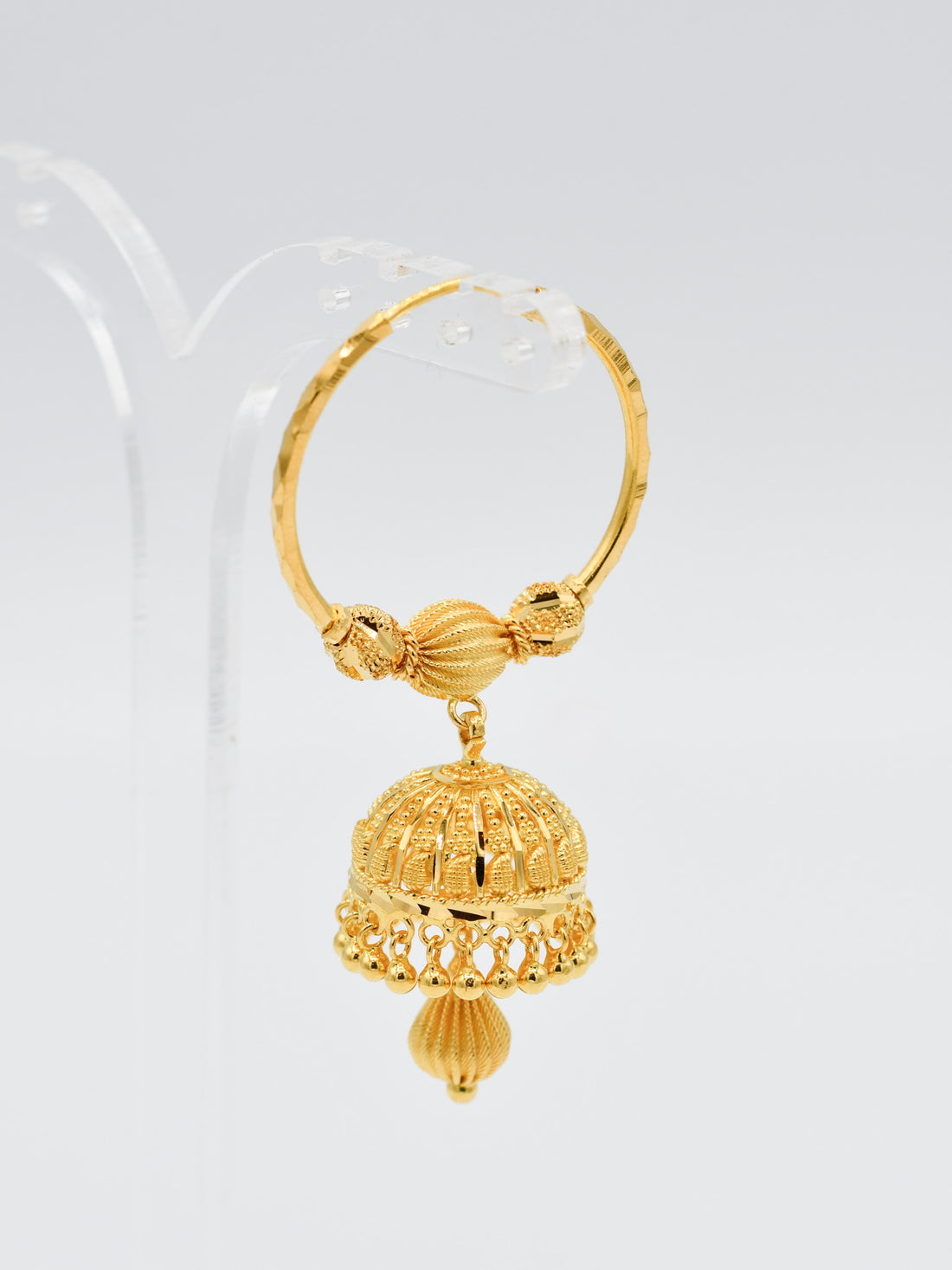 22ct Gold Ball Jhumki Bali - Roop Darshan