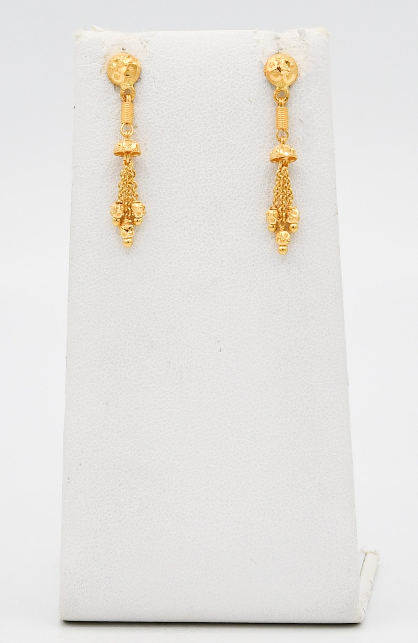 22ct Gold Ball Necklace Set - Roop Darshan