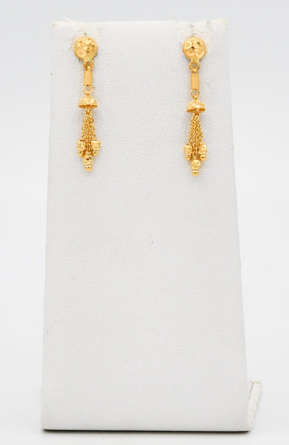 22ct Gold Ball Necklace Set - Roop Darshan