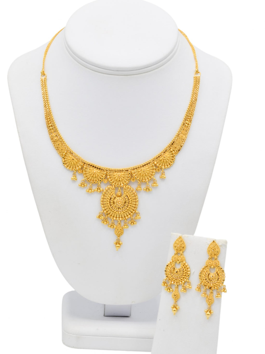 22ct Gold Necklace Set - Roop Darshan