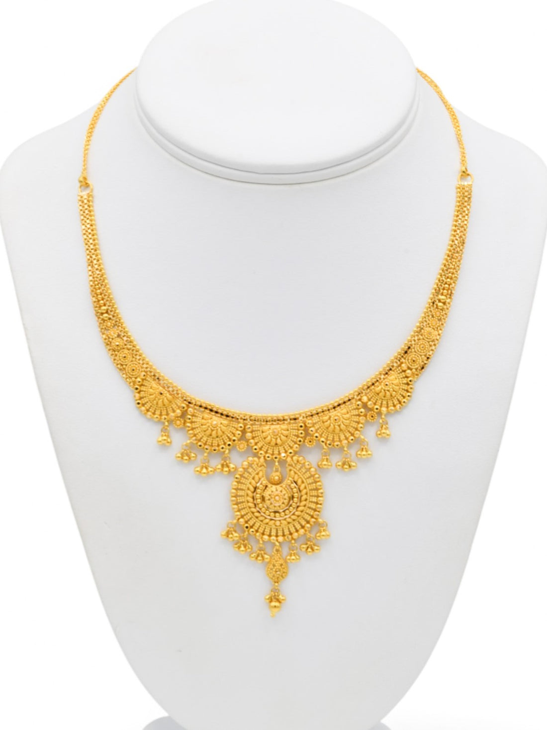22ct Gold Necklace Set - Roop Darshan