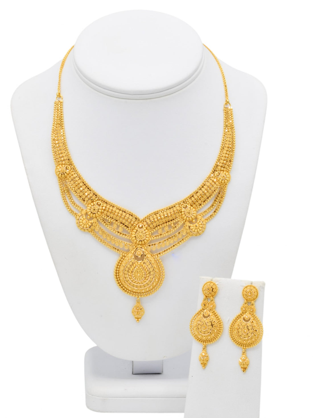 22ct Gold Necklace Set - Roop Darshan