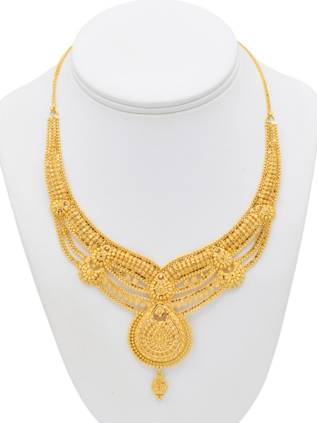 22ct Gold Necklace Set - Roop Darshan
