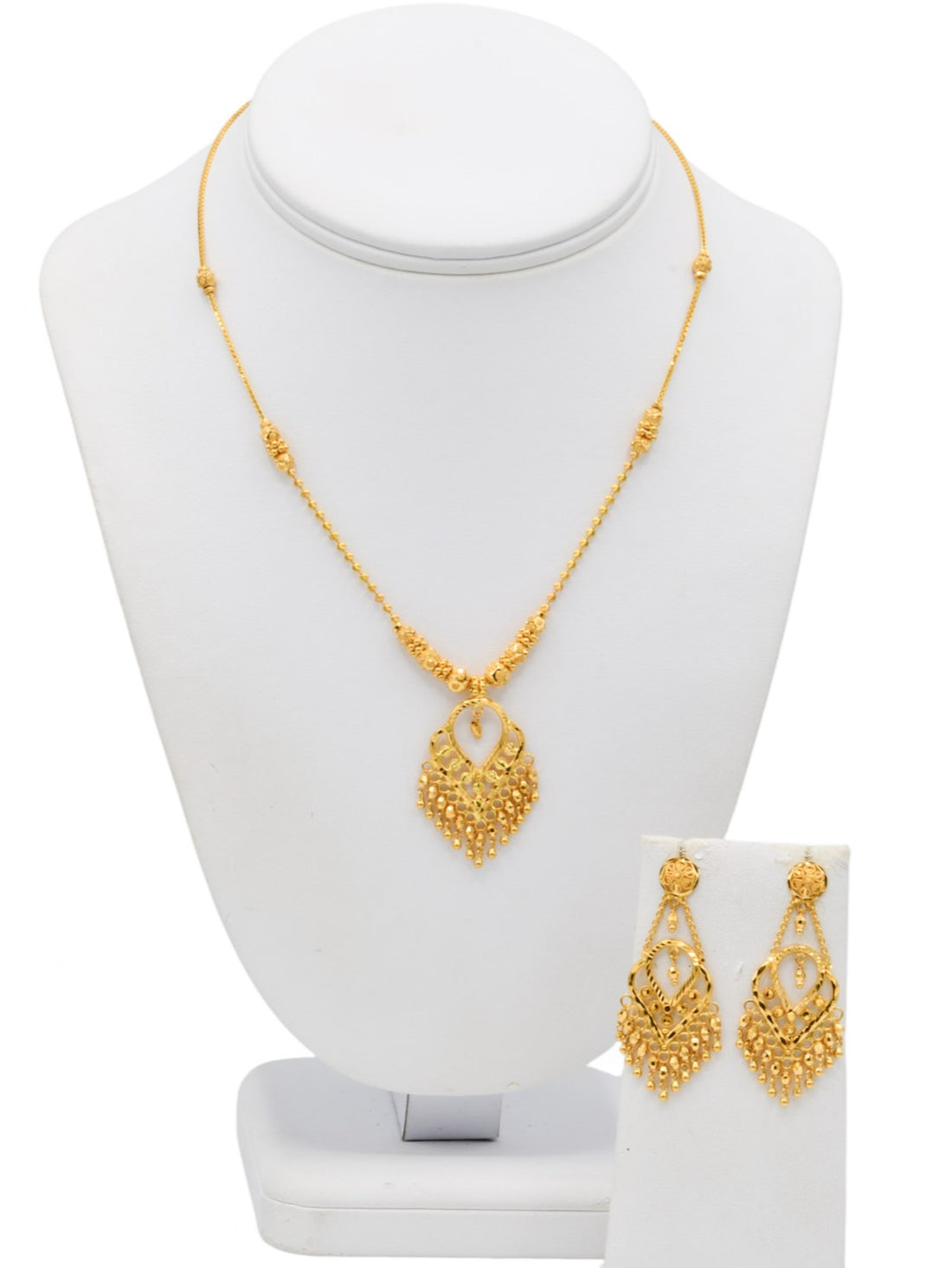 22ct Gold Necklace Set - Roop Darshan
