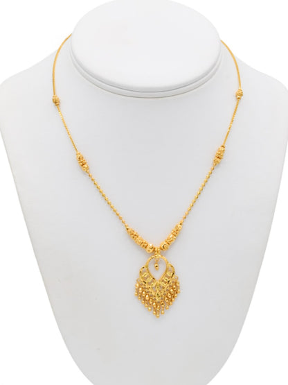22ct Gold Necklace Set - Roop Darshan