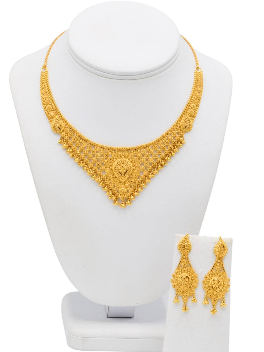 22ct Gold Necklace Set - Roop Darshan