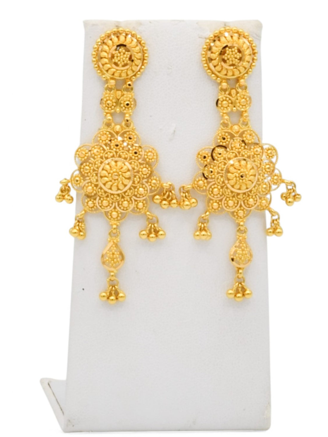 22ct Gold 2 Row Necklace Set - Roop Darshan