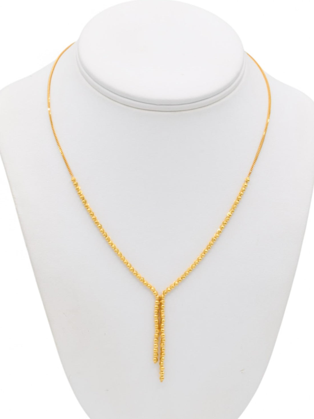 22ct Gold Ball Necklace Set - Roop Darshan