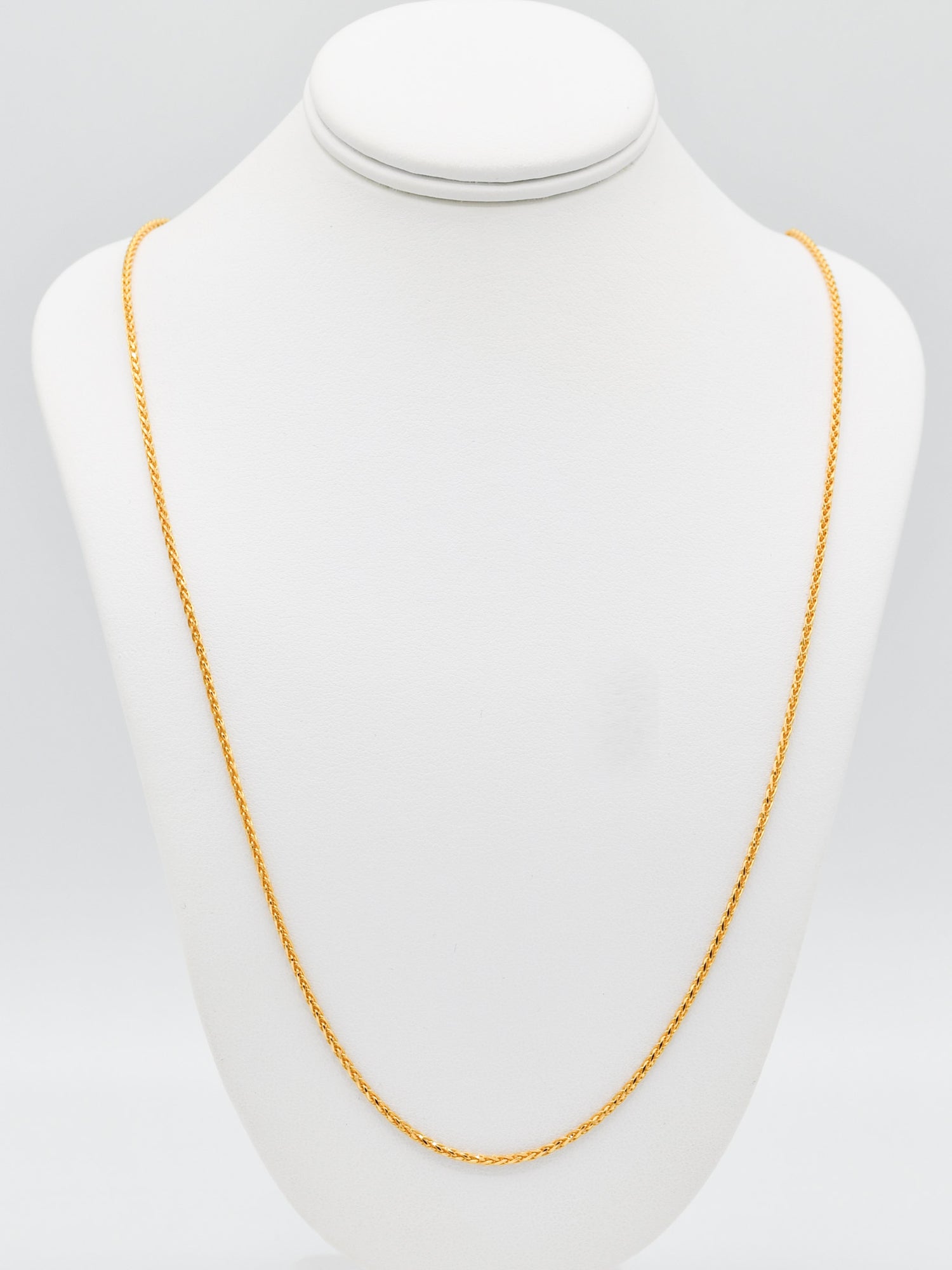 22ct Gold Spiga Chain - 60 cm - Roop Darshan