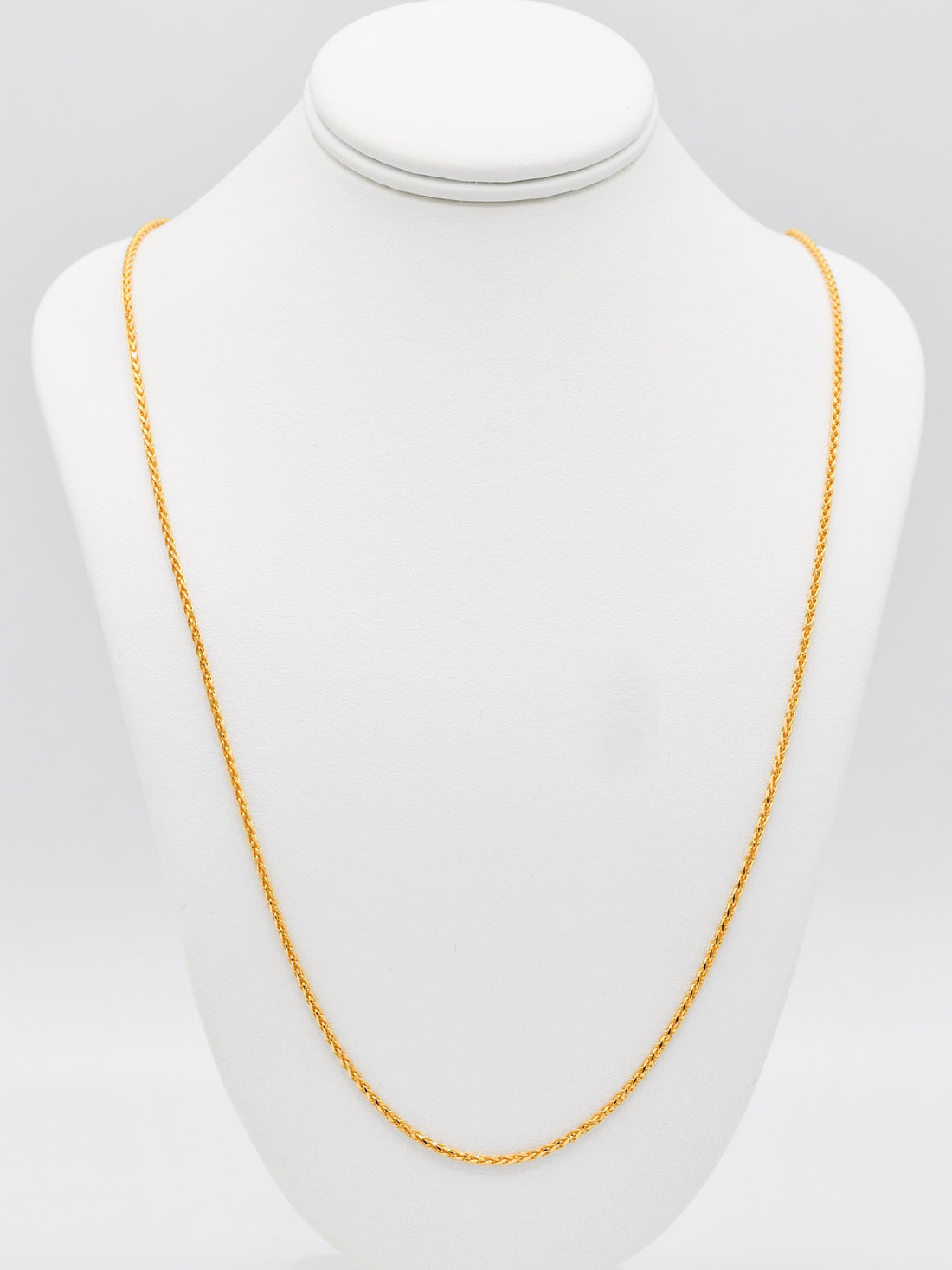 22ct Gold Spiga Chain  - 45 cm - Roop Darshan
