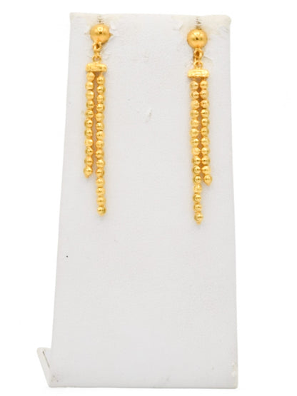 22ct Gold Ball Necklace Set - Roop Darshan