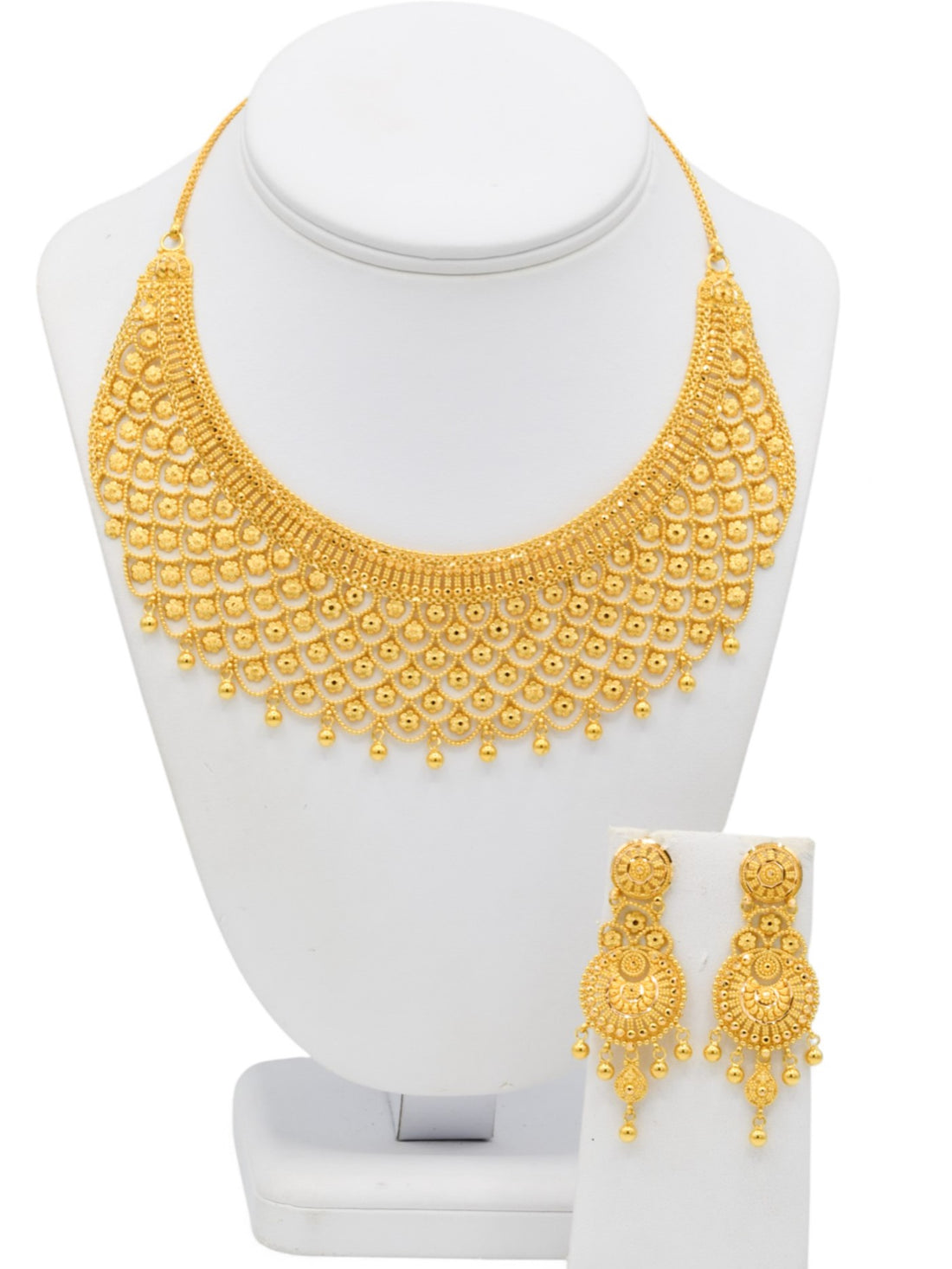 22ct Gold Necklace Set - Roop Darshan